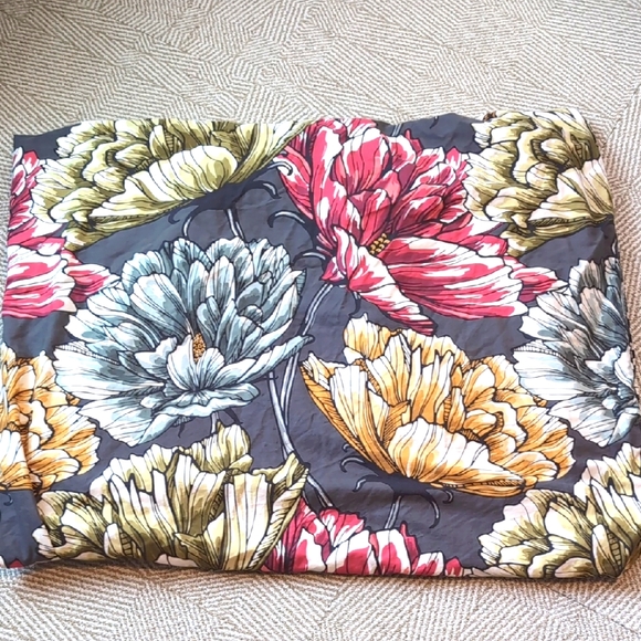 Bar III Other - Bar III Reversible Tulip Floral Multicolor Cotton Duvet Comforter Cover Twin